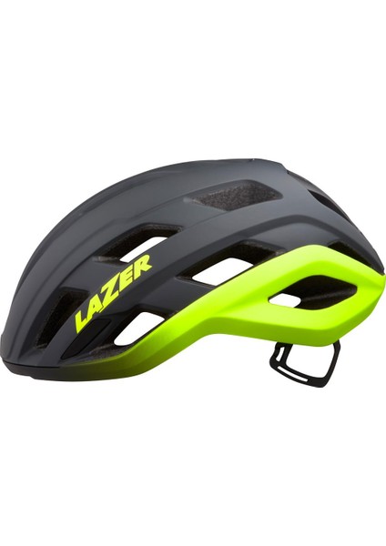Kask Strada Kc Ce-Cpsc Mat Koyu Gri Flash Sarı M