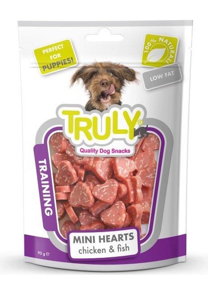 Köpek Ödül Kalpli Tavuk Balık 90GR