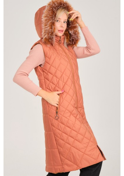 Z6718 Dewberry Kadın Yelek-Taba modelleri