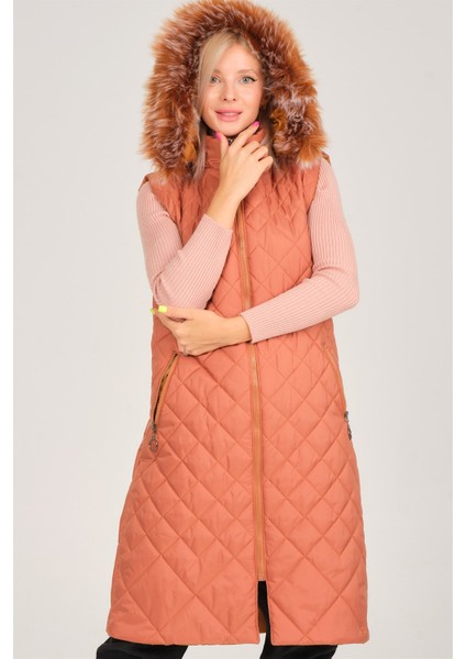 Z6718 Dewberry Kadın Yelek-Taba fırsatları