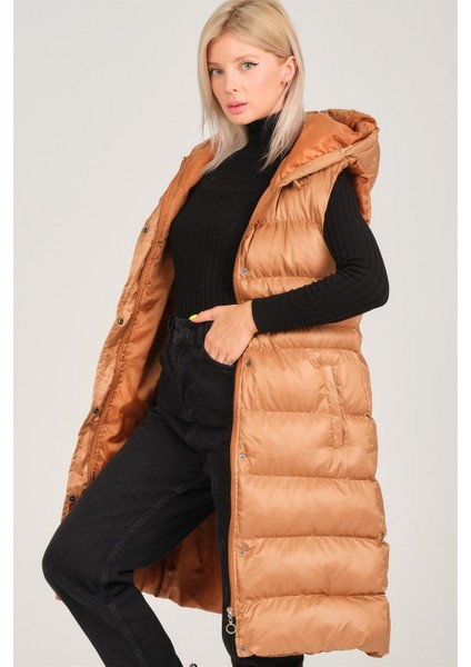 Z6757 Dewberry Kadın Yelek-Taba modelleri