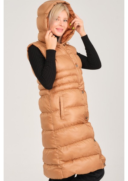 Z6757 Dewberry Kadın Yelek-Taba indirimleri