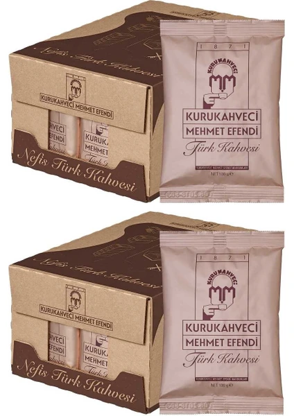 Mehmet Efendi Kurukahveci Türk Kahvesi 100 gr (50’li Set) (25'li x 2 Koli)