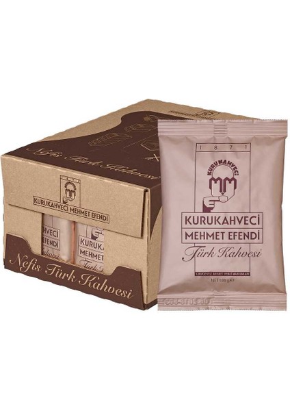 Kurukahveci Türk Kahvesi 100 gr (100'LÜ Set) (25'li x 4 Koli)