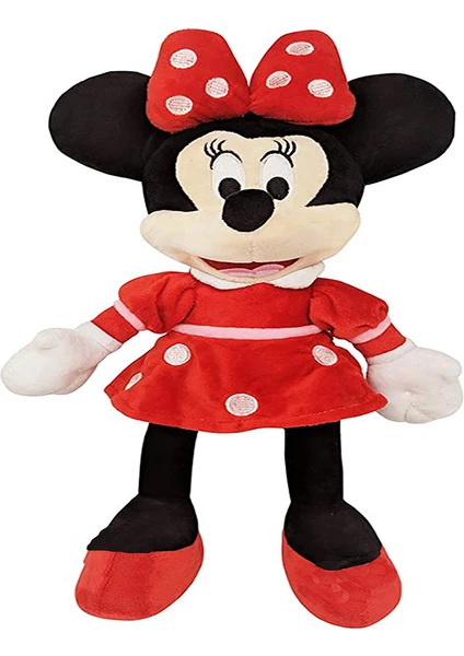 Hediye Nest Minnie Mouse Kırmızı Peluş Oyuncak 50 cm