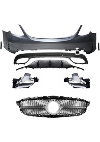 Mercedes W205 C Serisi Makyajlı Amg Oem Tampon Seti Oem Amg Dönüşüm