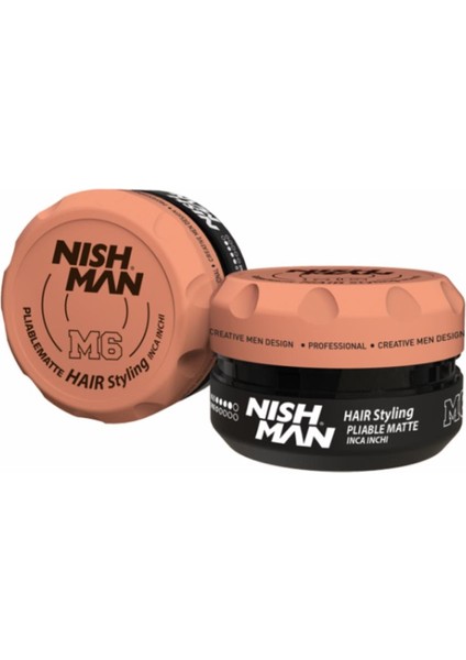 Nish Man Hair Styling Pliable Matte M6 100 Ml