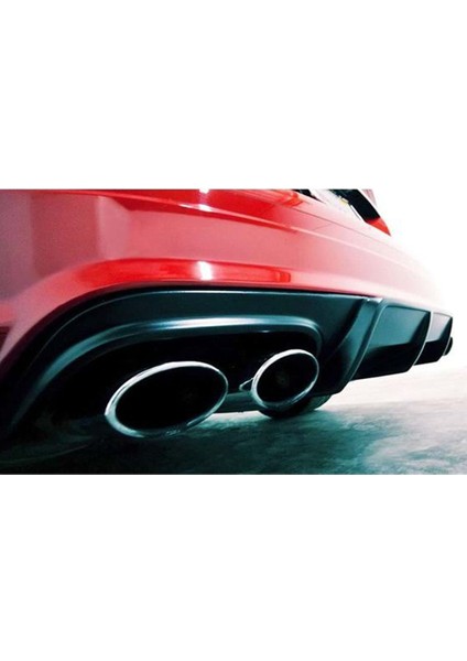 Mercedes W204 C63 Amg Difüzör Piona Black 2007 2008 2009 2010 2011 Sağ Sol Çift Egzoz Çıkışlı modelleri