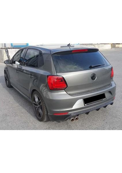 Vw Polo Mk5 Makyajlı Kasa Rieger Arka Ek Mat Siyah Çıkışsız 2014 2015 2016 2017 modelleri