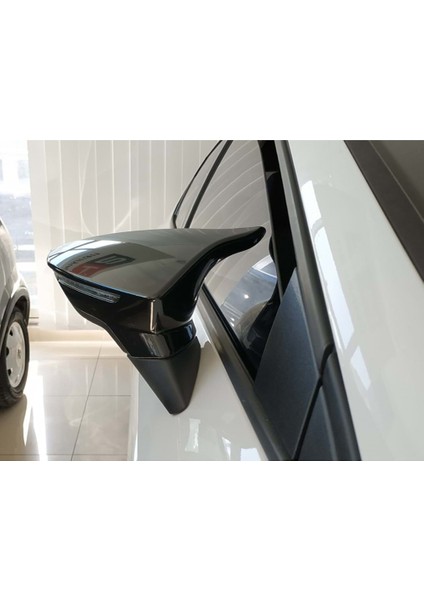 Seat Leon Mk3 Batman Yarasa Ayna Kapağı Piano Black 2012 2013 2014 2015 2016 2017 2018 2019 2020