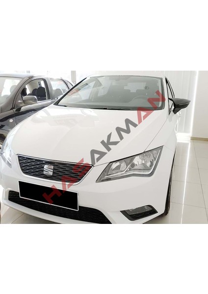 Seat Leon Mk3 Batman Yarasa Ayna Kapağı Piano Black 2012 2013 2014 2015 2016 2017 2018 2019 2020