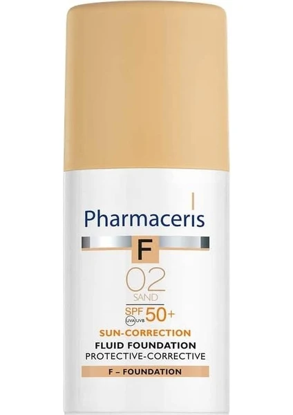 Pharmaceris spf 50+ Sand 02 Protective Corrective Foundation Fluide 30 ml