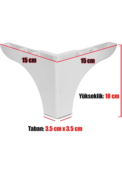 Mobilya Kanepe Sehpa Puf Koltuk Ayağı 10 Cm Beyaz Baza Ayak modelleri