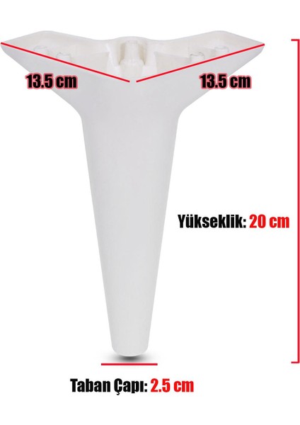 Mobilya Kanepe Sehpa Puf Koltuk Ayağı Beyaz Baza Ayak 20 Cm modelleri