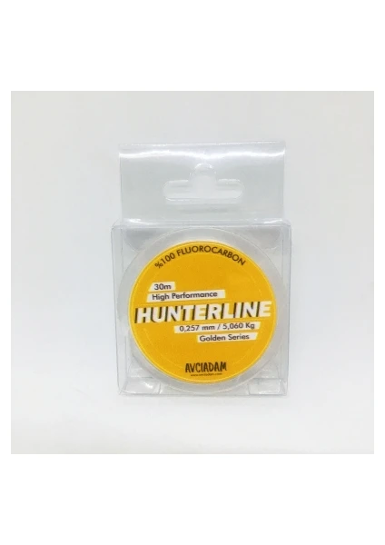 HUNTERLINE GOLD FLUOROCARBON 0.25 MM 30M