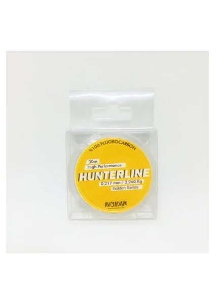 HUNTERLINE GOLD FLUOROCARBON 0.21 MM 30M