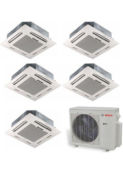 42000 BTU 1 Dış + 5 Iç Ünite 9000 + 9000 + 9000 +12000 + 12000 BTU Multi Inverter Klima