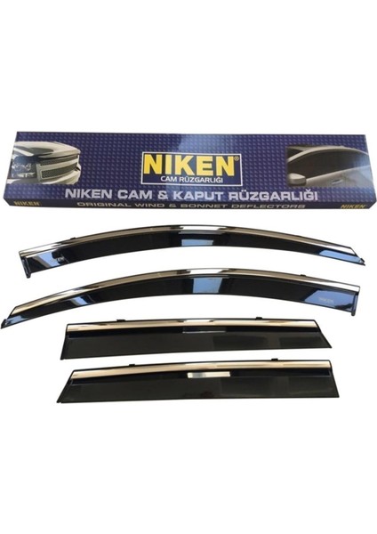 Volkswagen Tiguan Kromlu Cam Rüzgarlığı 4'lü Set (2016-2020) Niken