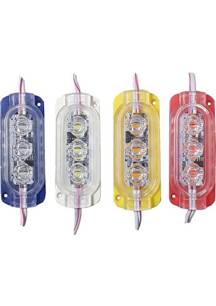0.6W 3 Lü Çakar Modül LED Ip 65 Sarı