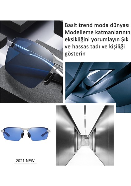 Uv Korumalı Polarize Spor Güneş Gözlüğü Açık Sürüş Alüminyum Magnezyum Metal Çerçeve Erkekler Kadınlar Için Güneş Gözlüğü (Yurt Dışından)