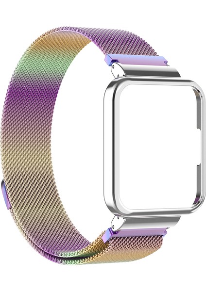Ultra Ince Metal Kayış Milan Paslanmaz Çelik Hasır Yüzük Manyetik Toka Kayış Redmi Watch2/horloge 2 Için (Yurt Dışından)
