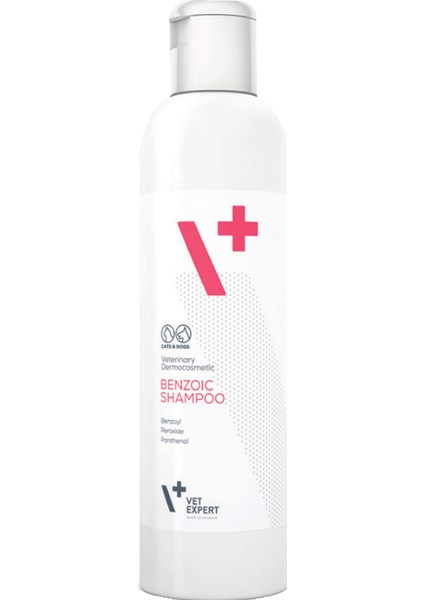 Benzoik Shampoo Kedi ve Köpek Şampuanı 250 ml