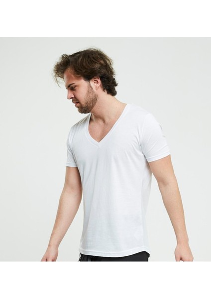 V Yaka Erkek T-Shirt fırsatları