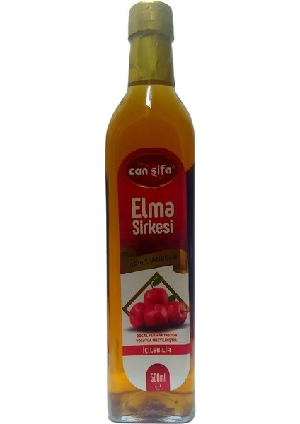 Doğal Fermantasyon Katkısız Elma Sirkesi Cam Şişe 500 ml
