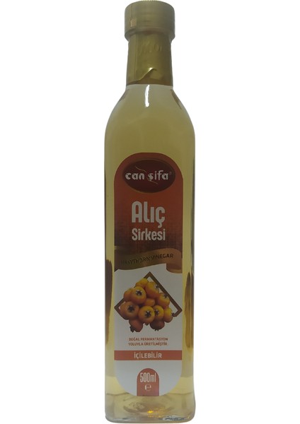 Doğal Fermantasyon Katkısız Alıç Sirkesi Cam Şişe 500 ml