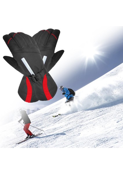 Yetişkinler Açık Hava Aktiviteleri İçin Kayak Termal Eldivenleri Snowboard Kırmızı XL (Yurt Dışından) modelleri