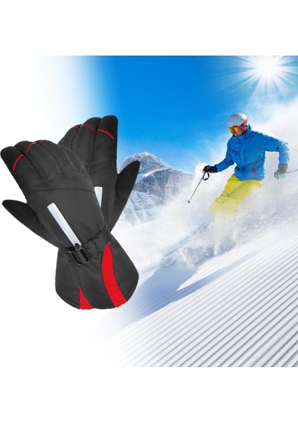 Yetişkinler Açık Hava Aktiviteleri İçin Kayak Termal Eldivenleri Snowboard Kırmızı XL (Yurt Dışından) indirimleri