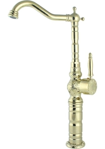 Gold Çanak Desenli Rustik Eviye Bataryası