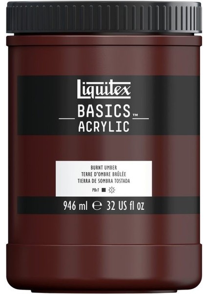 Basics Akrilik Boya 946 ml Burnt Umber 128