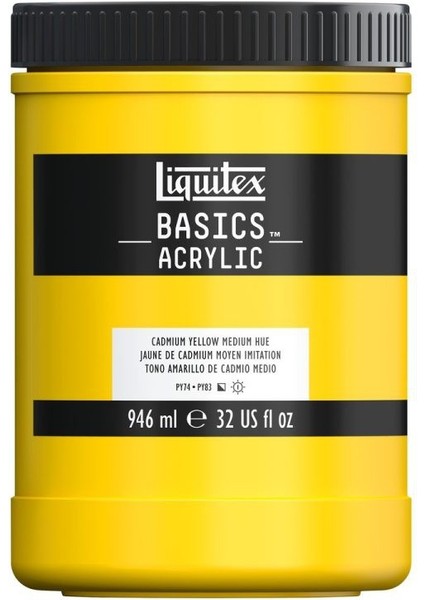 Basics Akrilik Boya 946 ml Cadmium Yellow Medium Hue 161