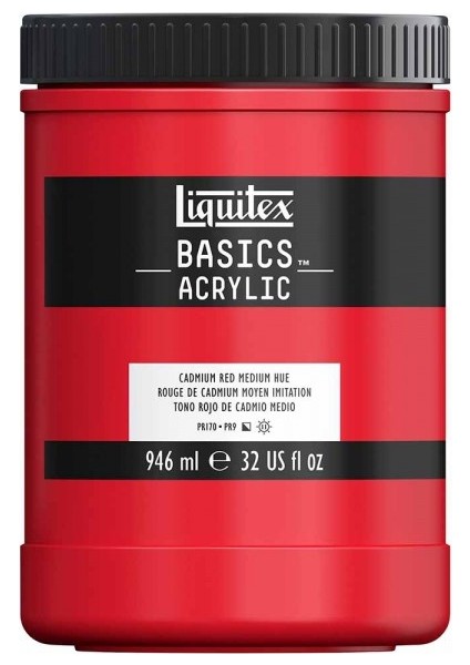 Basics Akrilik Boya 946 ml Cadmium Red Deep Hue 311