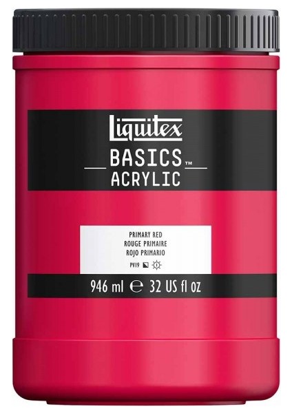 Basics Akrilik Boya 946 ml Primary Red 415