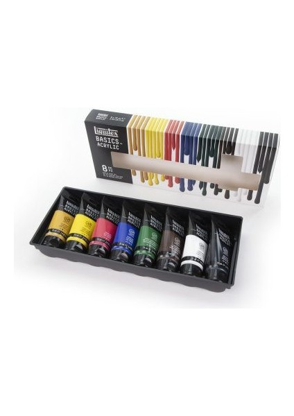 Basics Akrilik Boya Seti 8 Renk x 75 ml Tüp modelleri