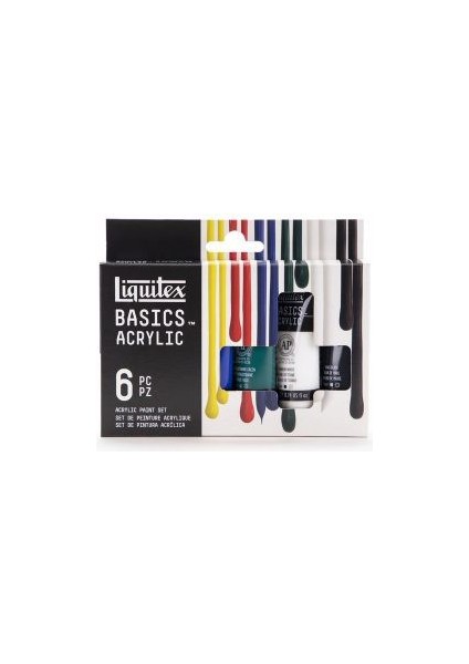 Basics Akrilik Boya Seti 6 Renk x 22 ml Tüp Ana Renkler