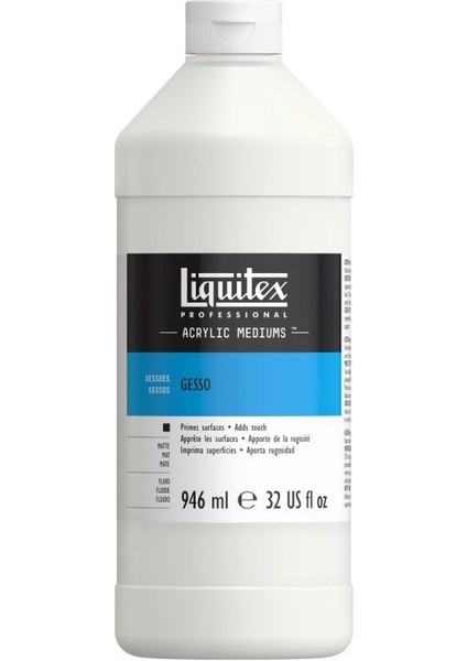 Professional Akrilik Beyaz Zemin Astarı Gesso 946 ml