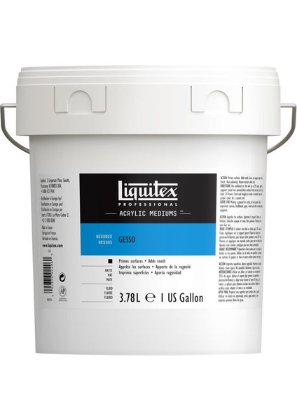 Professional Akrilik Beyaz Zemin Astarı Gesso 3.78 Lt