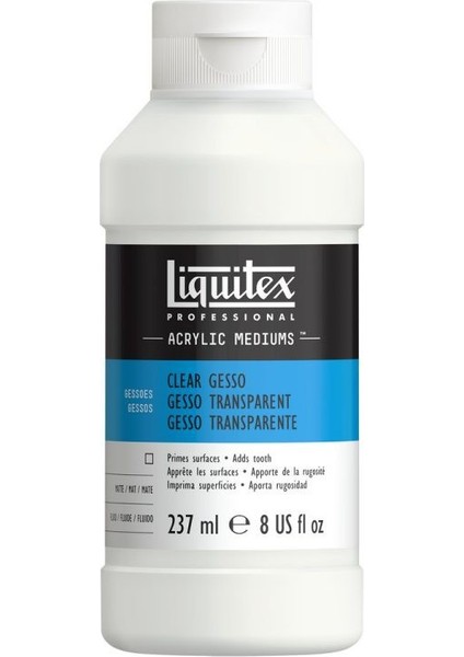 Professional Akrilik Şeffaf Zemin Astarı Gesso 237 ml