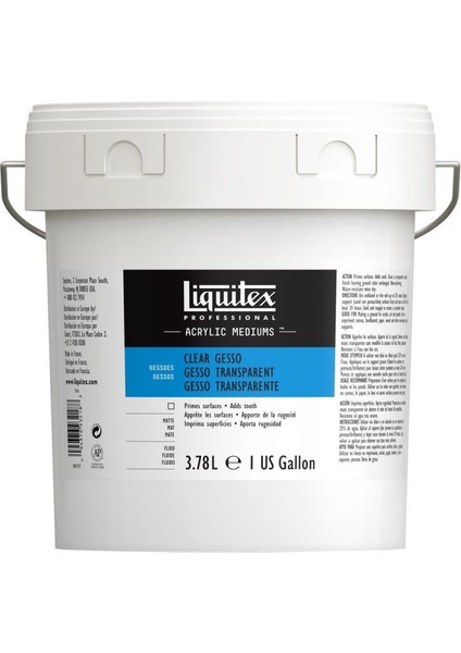 Professional Akrilik Şeffaf Zemin Astarı Gesso 3.78 Lt
