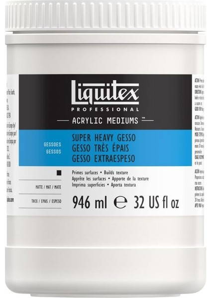 Professional Akrilik Süper Yoğun Zemin Astarı Gesso 946 ml