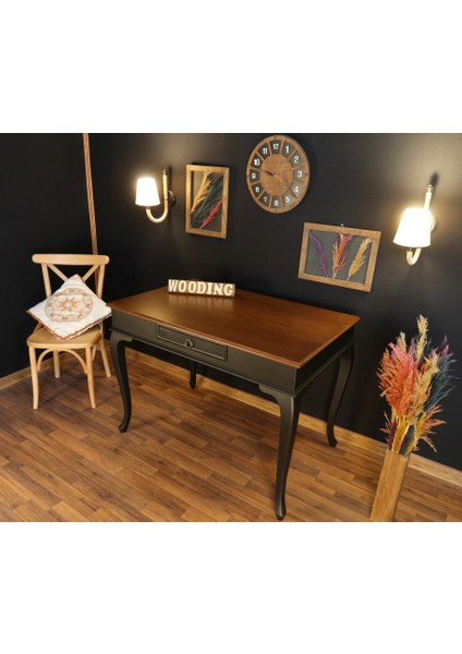120 cm Tek Çekmeceli Masif Çalışma Masası