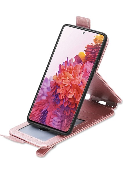 Galaxy S20 Fe 5g / S20 Lite 4g Için Fermuarlı Cüzdan Tasarımlı Pu + Tpu Telefon Kılıfı - Pembe (Yurt Dışından) modelleri