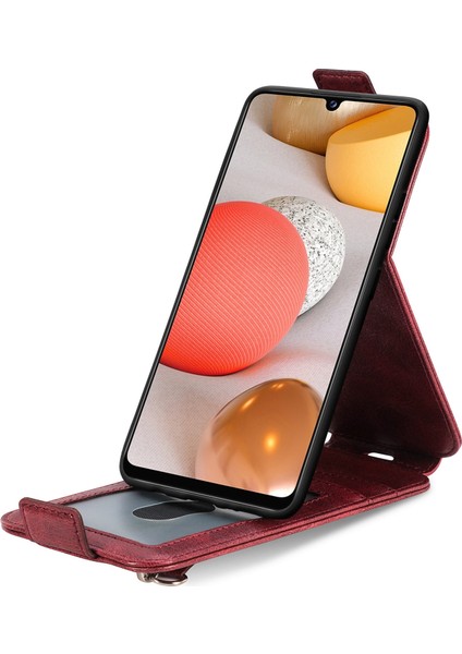 Galaxy A42 5g Için Fermuarlı Cüzdan Tasarımlı Pu + Tpu Telefon Kılıfı - Pembe (Yurt Dışından) modelleri