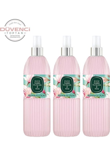 Manolya Çiçeği Kolonyası Silindir Pet Sprey Şişe 150 ml x 3 fiyatları