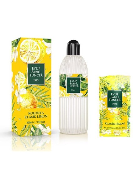 Kolonyalı Mendil ve Klasik Limon Kolonyası 400 ml