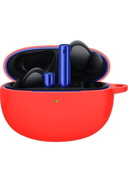 Realme Buds Air 3 Kulaklık Için Silikon Kılıf - Kırmızı (Yurt Dışından)