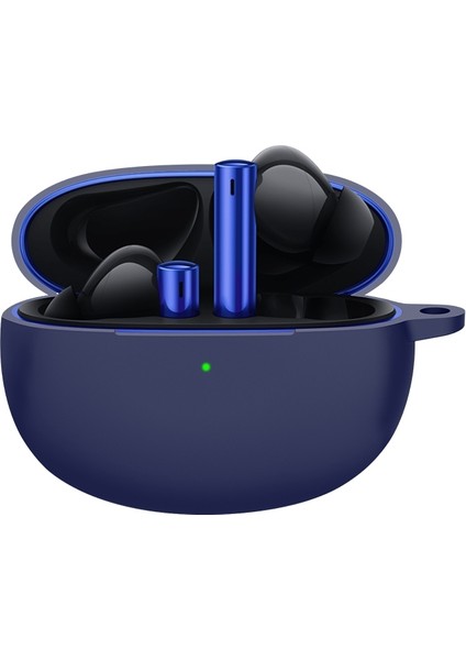 Realme Buds Air 3 Kulaklık Için Silikon Kılıf - Koyu Mavi (Yurt Dışından)